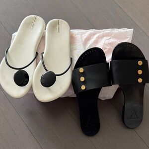 2 Pair Sandal Bundle – Ipanema Starck + Italian Leather Slides